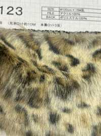 NT-9123 Craft Fur [leopard Cat][Textile / Fabric] Nakano Stockinette Industry Sub Photo