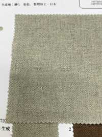 OJE72010 NAKAJIRO DYED 40/1 JAPAN LINEN TWILL (Ecru)[Textile / Fabric] Oharayaseni Sub Photo