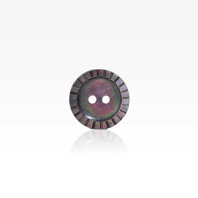 SB501 Black Mother-of-pearl Shell 2-hole Button