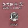 G7720 Glass/cast Half Circular Ring Half-ring Shank Button