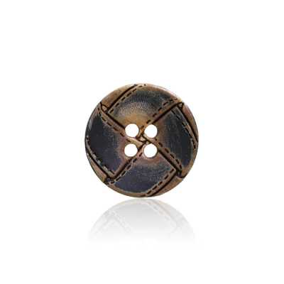 HB400 Real Buffalo Horn 4-hole Button