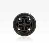 MA2278 Cast/brass Jump Half-ring Shank Button