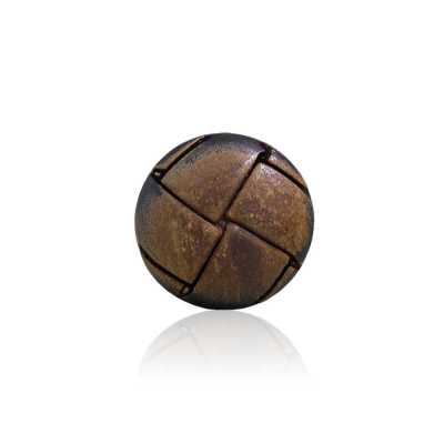 HB380 Real Buffalo Horn Half-ring Shank Button