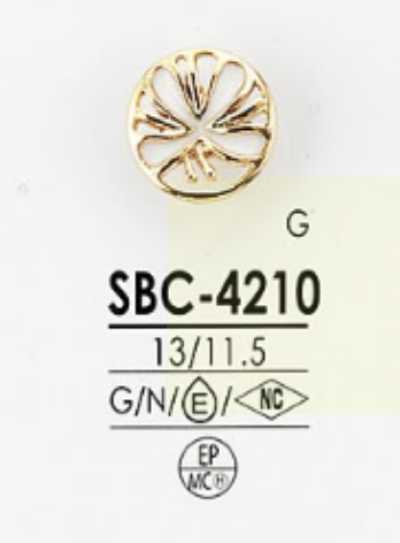SBC4210 Epoxy Resin/high Metal Half-ring Shank Button