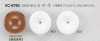 VC9790 Polyester Resin/brass Circular Ring Half-ring Shank Button