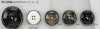 VC9786 Polyester Resin/Brass 4-Hole Button