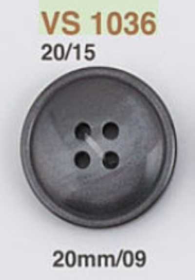 VS1036 Polyester Resin 4-hole Button With Front Holes