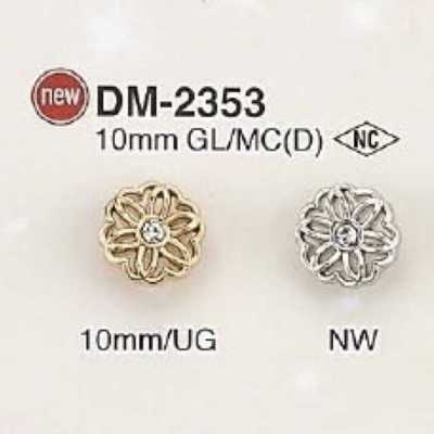 DM2353 Glass/Die-cast Circular Ring Shank Button
