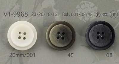 VT9968 Polyester Resin 4-hole Button With Front Holes