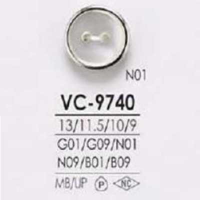 VC9740 Brass/Polyester Resin Sew-through 2-Hole Button