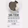 SM1530 Brass Circular Ring Half-Ring Shank Button
