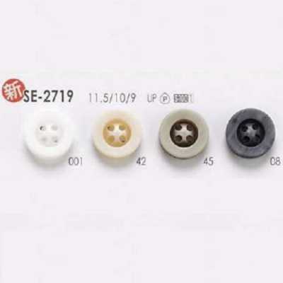 SE2719 Polyester Resin, 4-hole Button With Front Holes