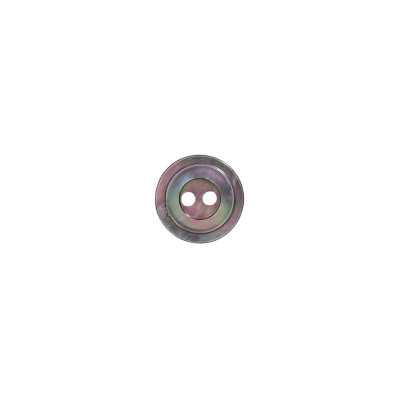 SB70 Black Mother-of-pearl Shell Two-hole Button