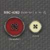 SBC4262 Epoxy Resin/high Metal 4-hole Button
