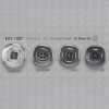 RVS1007 Aluminum/ Polyester Resin 4-hole Button