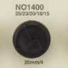 NO400 Leather/brass Rectangle Ring Half-ring Shank Button
