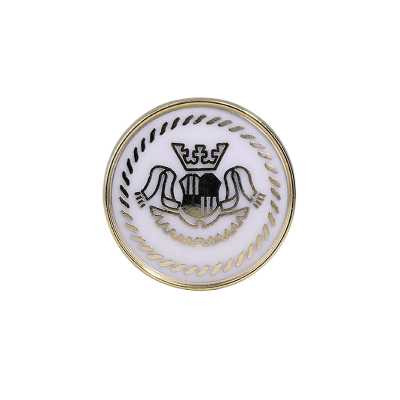 MA1755 Epoxy Resin/die-cast Circular Ring Shank Button