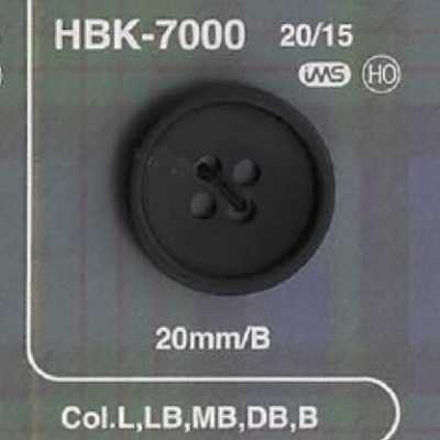 HBK7000 Real Buffalo Horn 4-hole Button