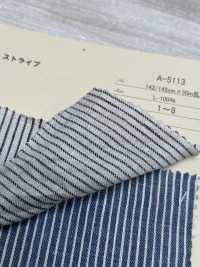 A-5113 100% Linen Striped[Textile / Fabric] ARINOBE Sub Photo
