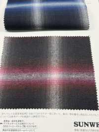 26233 Yarn-dyed 16 Single Thread Cotton Viyella Ombre Check[Textile / Fabric] SUNWELL Sub Photo