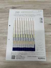 35493 Fuwa.60 Thread Organic Cotton Shirring Multi-stripe[Textile / Fabric] SUNWELL Sub Photo