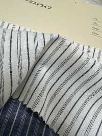 AN-9070 Cotton Uneven Thread Work Stripe[Textile / Fabric] ARINOBE CO., LTD. Sub Photo