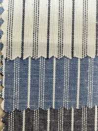 AN-9070 Cotton Uneven Thread Work Stripe[Textile / Fabric] ARINOBE CO., LTD. Sub Photo