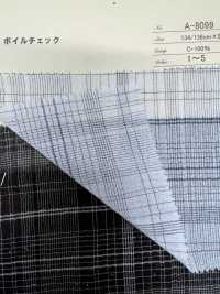 A-8099 C-100% Voile Check[Textile / Fabric] ARINOBE Sub Photo