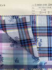 INDIA-2109 Yarn Dyed Print[Textile / Fabric] ARINOBE CO., LTD. Sub Photo
