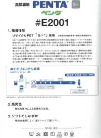 E2001 PENTA® &+ Taffeta Lining (Made With Recycled PET) TORAY Sub Photo