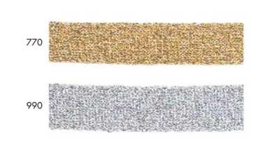 313-101 Metallic Knit Tape Lame (Cupro X Polyester)