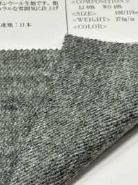 OLTS2514AY 25/1 Linen X 1/14 Shetland Wool Linen TWILL[Textile / Fabric] Oharayaseni Sub Photo