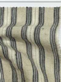 OM25312 TWIST LINEN Stripe Washer Finish[Textile / Fabric] Oharayaseni Sub Photo