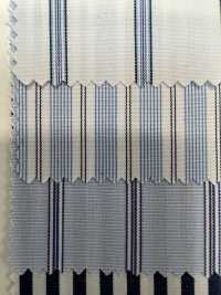 14403 60 Single- Thread Typewritter Cloth Blue Multi-stripe[Textile / Fabric] SUNWELL Sub Photo