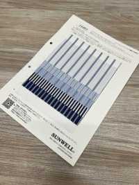 14403 60 Single- Thread Typewritter Cloth Blue Multi-stripe[Textile / Fabric] SUNWELL Sub Photo