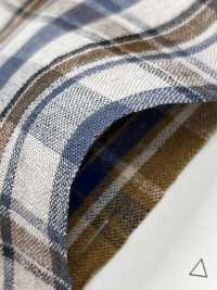 OM42269 TWIST LINEN Washer Finish Multi Check[Textile / Fabric] Oharayaseni Sub Photo