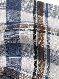 OM42269 TWIST LINEN Washer Finish Multi Check[Textile / Fabric] Oharayaseni Sub Photo