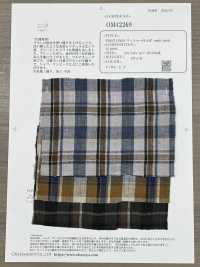 OM42269 TWIST LINEN Washer Finish Multi Check[Textile / Fabric] Oharayaseni Sub Photo