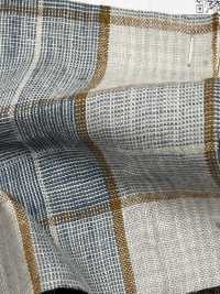 OM42270 TWIST LINEN Washer Finish Windowpane Check[Textile / Fabric] Oharayaseni Sub Photo