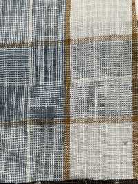 OM42270 TWIST LINEN Washer Finish Windowpane Check[Textile / Fabric] Oharayaseni Sub Photo