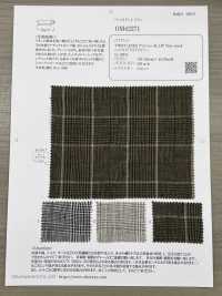 OM42271 TWIST LINEN Washer Finish Glen Check[Textile / Fabric] Oharayaseni Sub Photo