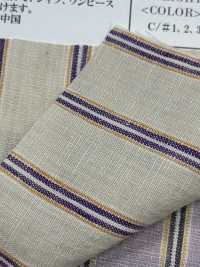 OM42315 40/1×60/1 Linen High Twist Washer Finish Trad Stripes[Textile / Fabric] Oharayaseni Sub Photo