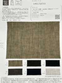 OWL723713 40/1 Linen Plain Weave Roll Dyed + Ink Dyed Overdye[Textile / Fabric] Oharayaseni Sub Photo