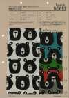 850472 SEVENBERRY® Linen Linen Canvas Animal Kyoton Bear