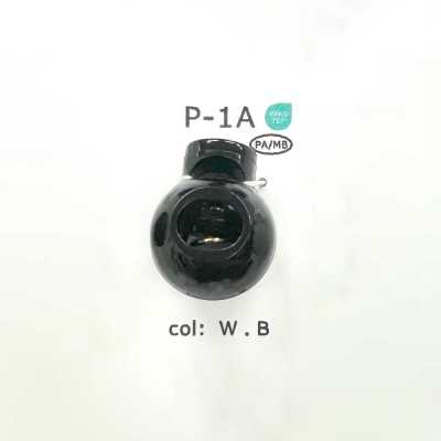 P1A Nylon Resin Round One-Hole Cord Stopper