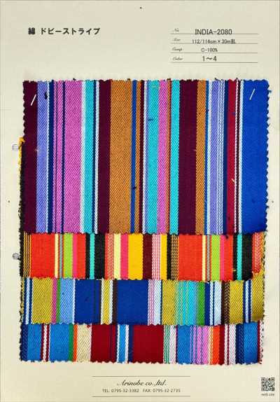 INDIA-2080 Cotton Dobby Stripe
