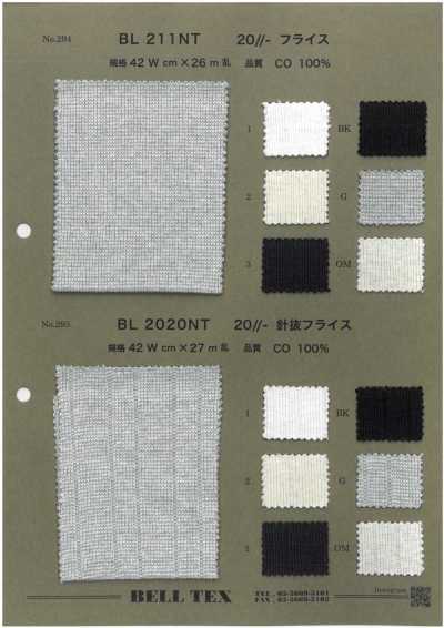 BL2020NT 20/- Drop Needle Circular Rib D115