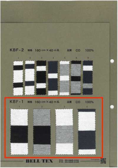 KBF-1 40/2 Jersey Horizontal Stripe
