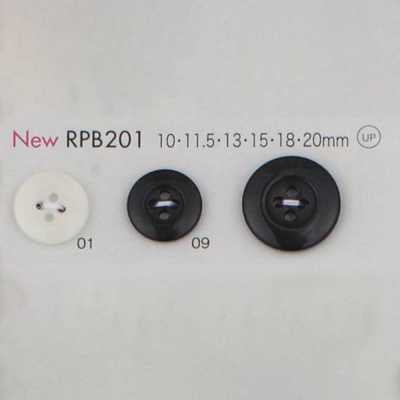 RPB201 Made In Japan Recycled PET Resin Button, 4-Hole