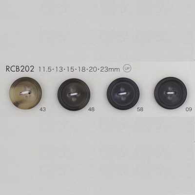 RCB202 Polyester Resin Button With Rim, 4-hole